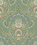 Eijffinger 316013 Nasrin Sea Green Damask Wallpaper