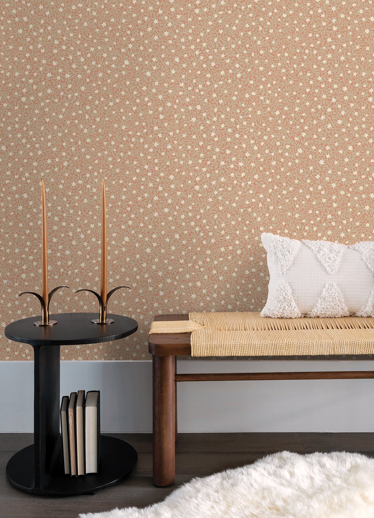 Eijffinger 316051 Marguerite Rose Floral Wallpaper