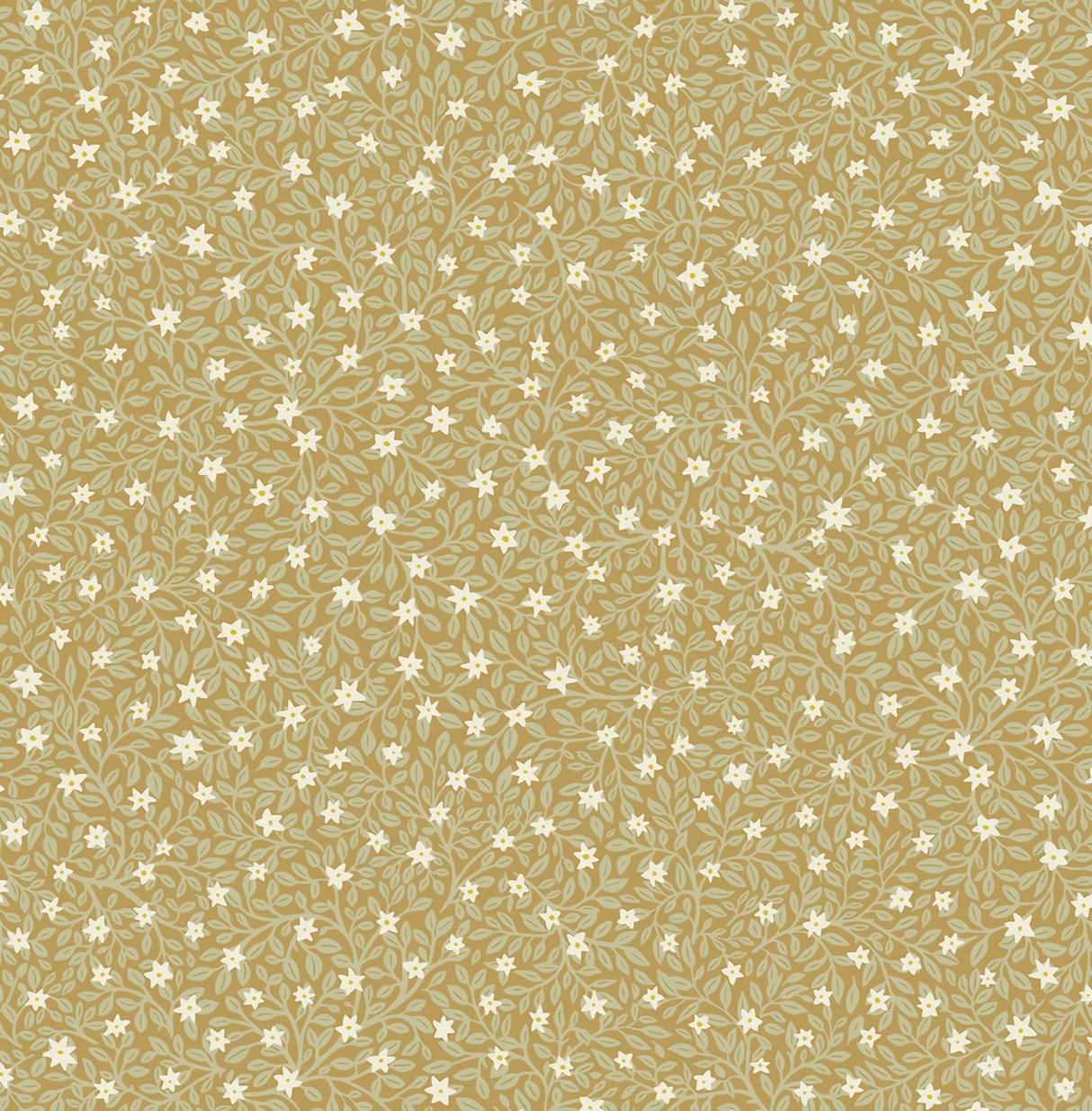 Eijffinger 316052 Marguerite Chartreuse Floral Wallpaper