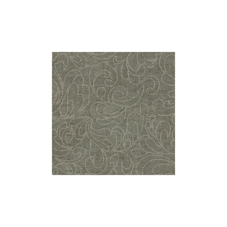KRAVET BASICS 31967.11.0 BISOUS CIAO GENTLE GREY Fabric - Eade's Wallpaper