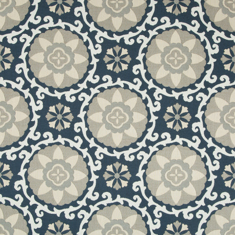 KRAVET DESIGN 31969.1516.0 EXOTIC SUZANI INDIGO Fabric - Eade's Wallpaper