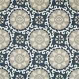 KRAVET DESIGN 31969.1516.0 EXOTIC SUZANI INDIGO Fabric - Eade's Wallpaper