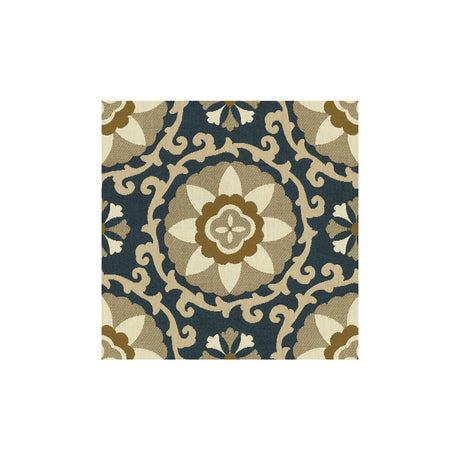 KRAVET DESIGN 31969.516.0 EXOTIC SUZANI SAPPHIRE Fabric - Eade's Wallpaper