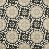 KRAVET DESIGN 31969.816.0 EXOTIC SUZANI COAL Fabric - Eade's Wallpaper