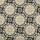 KRAVET DESIGN 31969.816.0 EXOTIC SUZANI COAL Fabric - Eade's Wallpaper