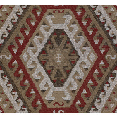 KRAVET COUTURE 32347.619.0 RUSTIC KILIM SUNDRIED RED Fabric - Eade's Wallpaper