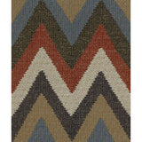 KRAVET COUTURE 32348.519.0 ARTISAN CHEVRON INDIGO Fabric - Eade's Wallpaper