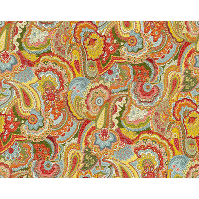 KRAVET COUTURE 32812.530.0 PAISLEY CRUSH PRIMARY Fabric - Eade's Wallpaper
