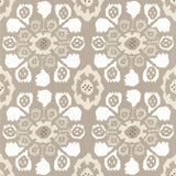Eijffinger 330235 Valencia Taupe Ikat Floral Wallpaper