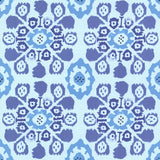 Eijffinger 330237 Valencia Blue Ikat Floral Wallpaper