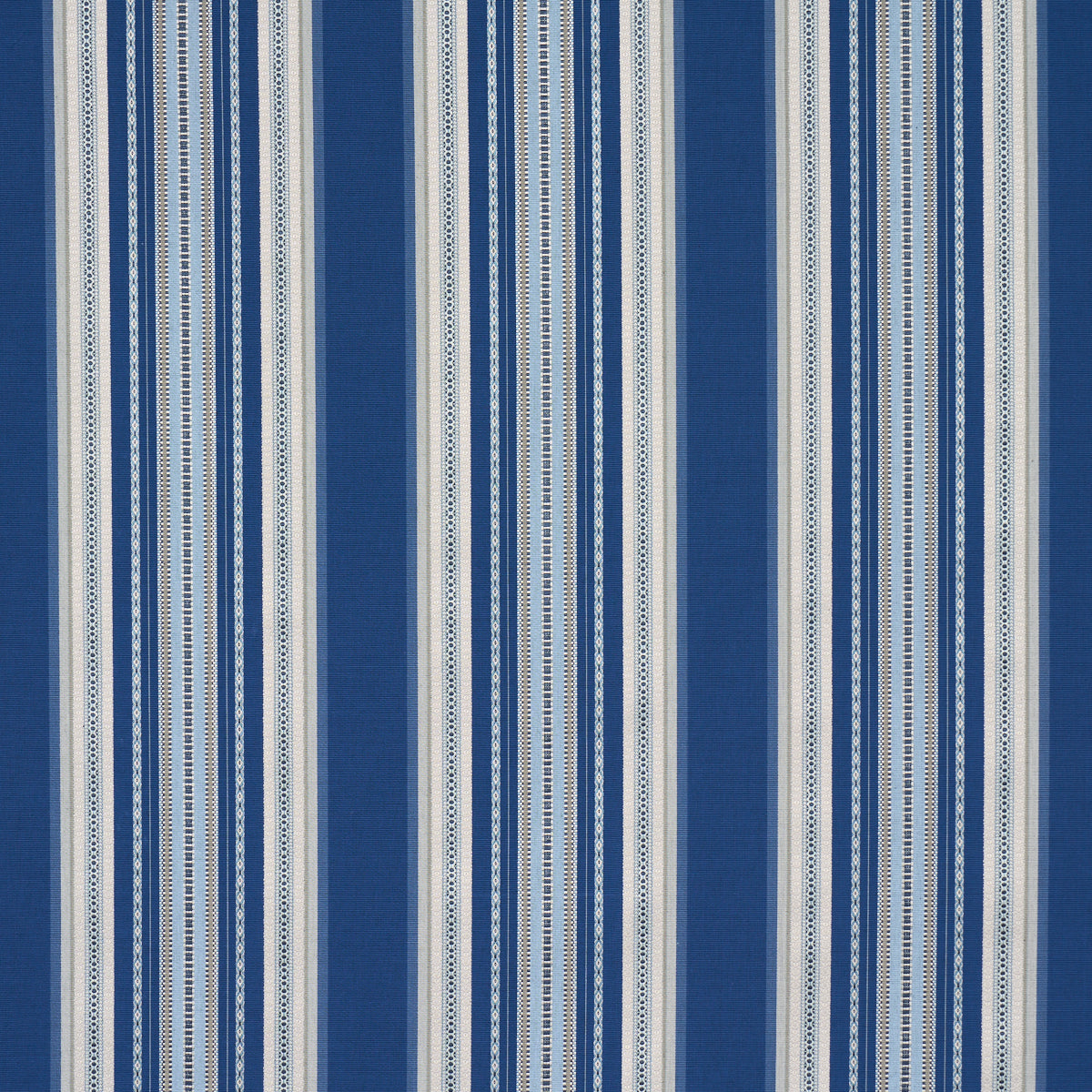 Schumacher 3322024 WELLINGTON STRIPE in BLUE Fabric - BOHEMI