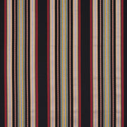 Schumacher 3322025 WELLINGTON STRIPE in BLACK Fabric - BOHEM