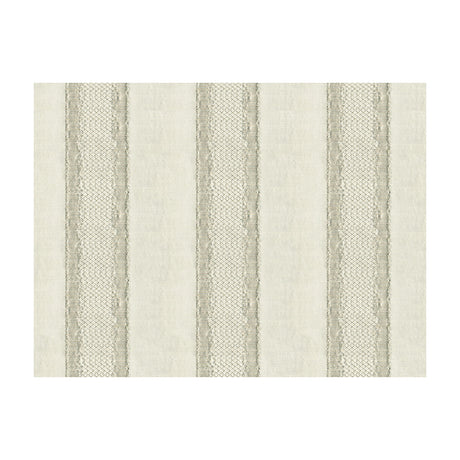 KRAVET COUTURE 33279.11.0 GILDED STRIPE PLATINUM Fabric - Eade's Wallpaper