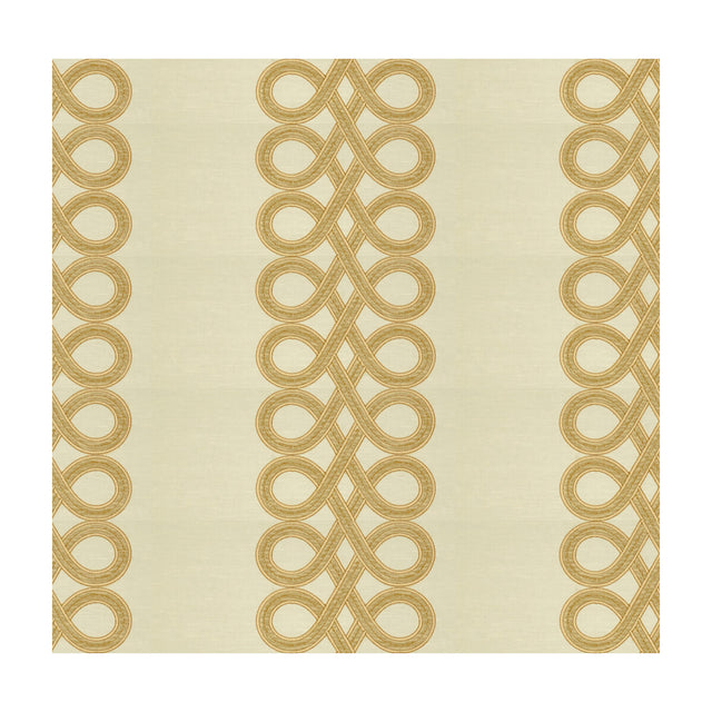 KRAVET COUTURE 33543.116.0 THE TWIST WHITE GOLD Fabric - Eade's Wallpaper