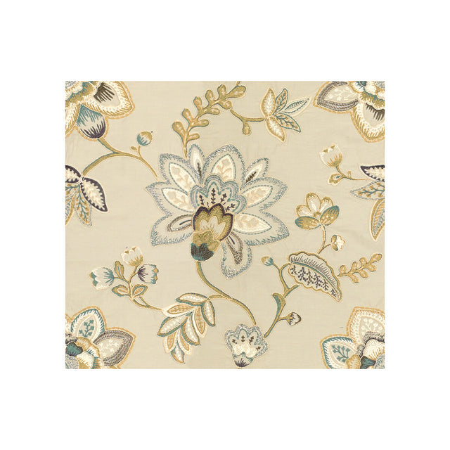 KRAVET COUTURE 33628.516.0 GILDED PLAZA PLATINUM Fabric - Eade's Wallpaper