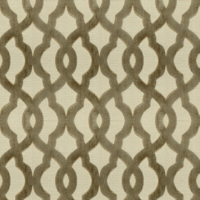 KRAVET COUTURE 33684.1611.0 LAYERED LUXURY PLATINUM Fabric - Eade's Wallpaper