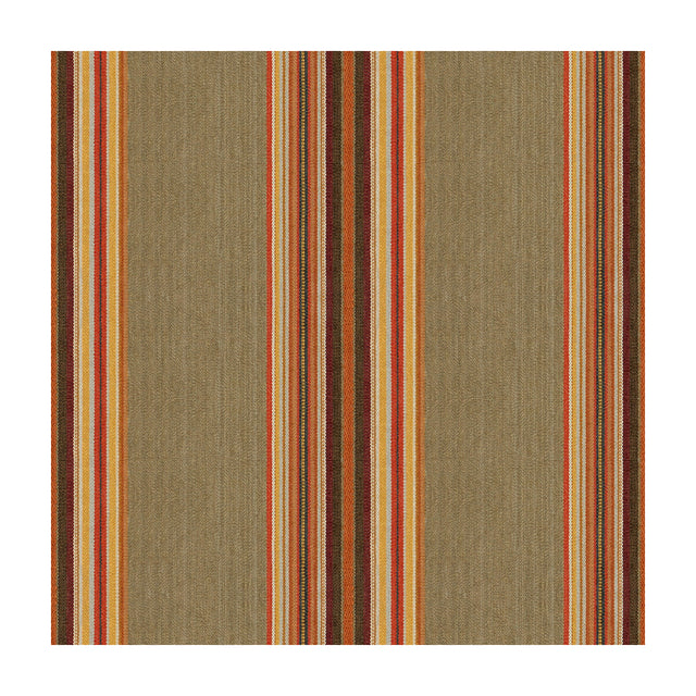 KRAVET DESIGN 33808.416.0 GABAN STRIPE YAM Fabric - Eade's Wallpaper