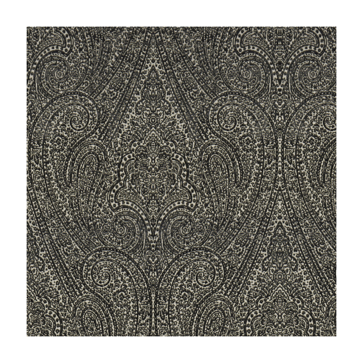 KRAVET COUTURE 33948.21.0 PAISLEY PLUSH FLINT Fabric - Eade's Wallpaper