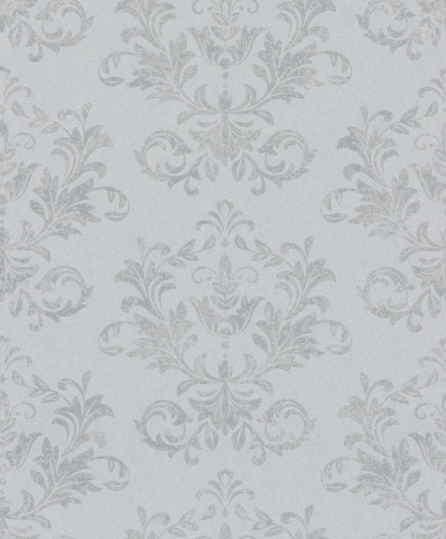 Galerie Hotel Damask Silver Grey Wallpaper 34014