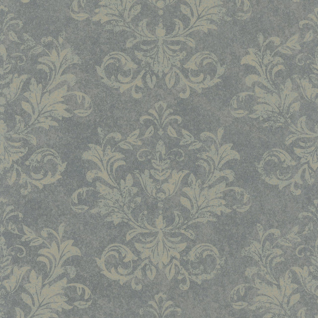Galerie Hotel Damask Silver Grey Wallpaper 34015