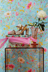 Eijffinger 341002 Leizu Light Blue Chinese Garden Wallpaper