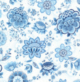 Eijffinger 341012 Kali Light Blue Folklore Chintz Wallpaper