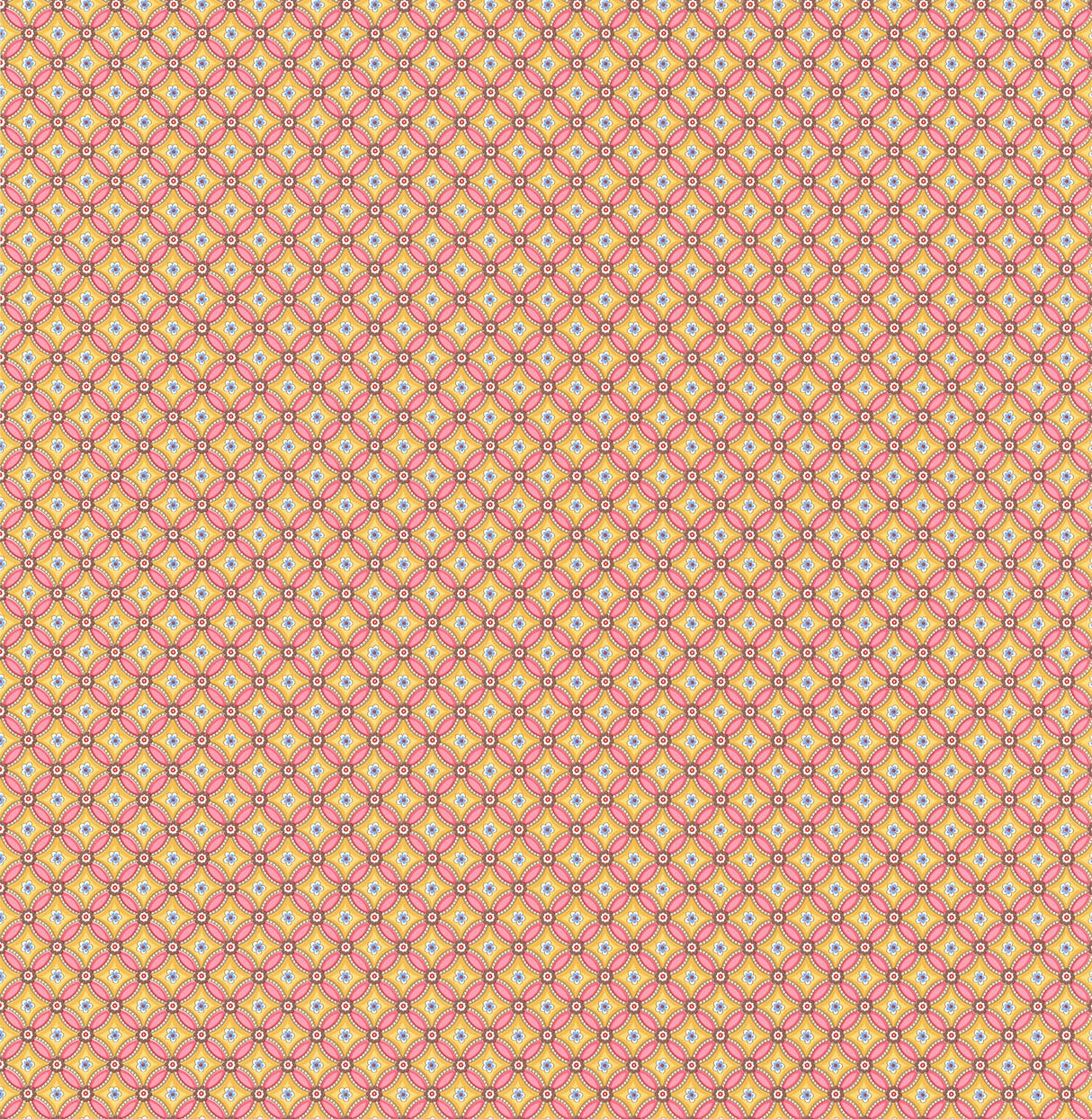 Eijffinger 341027 Eebe Yellow Floral Geometric Wallpaper