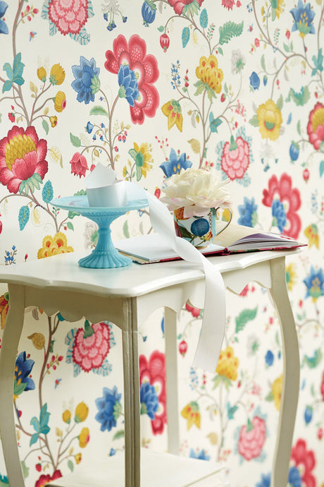 Eijffinger 341030 Epona Cream Floral Fantasy Wallpaper