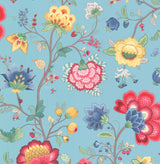Eijffinger 341035 Epona Light Blue Floral Fantasy Wallpaper