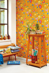 Eijffinger 341037 Epona Yellow Floral Fantasy Wallpaper