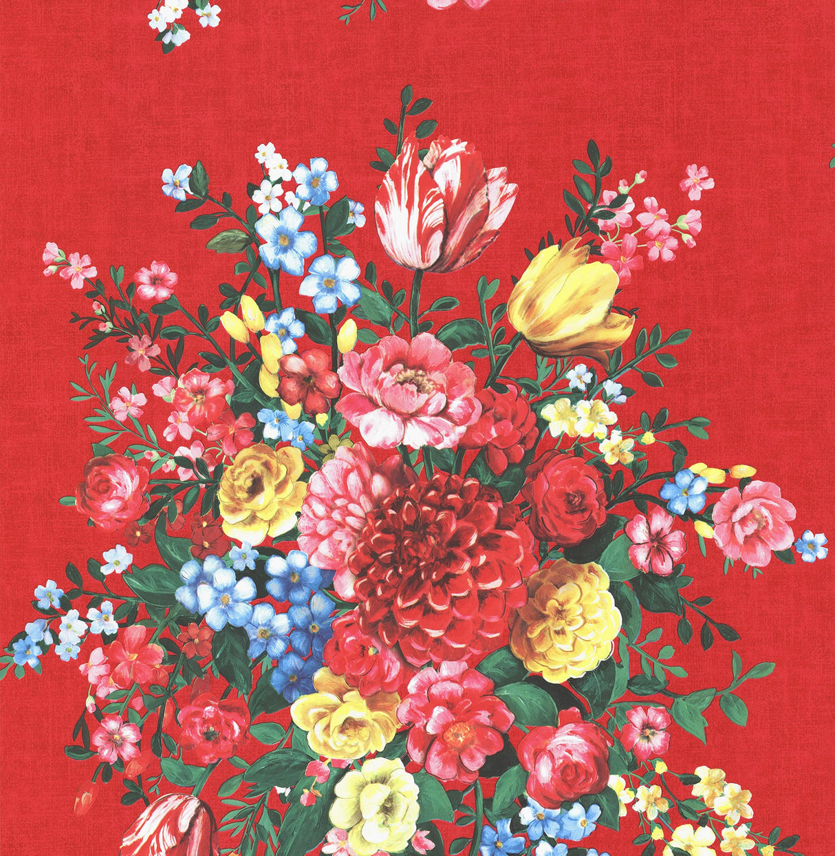Eijffinger 341042 Ayaanle Red Dutch Painters Floral Wallpaper