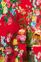 Eijffinger 341042 Ayaanle Red Dutch Painters Floral Wallpaper