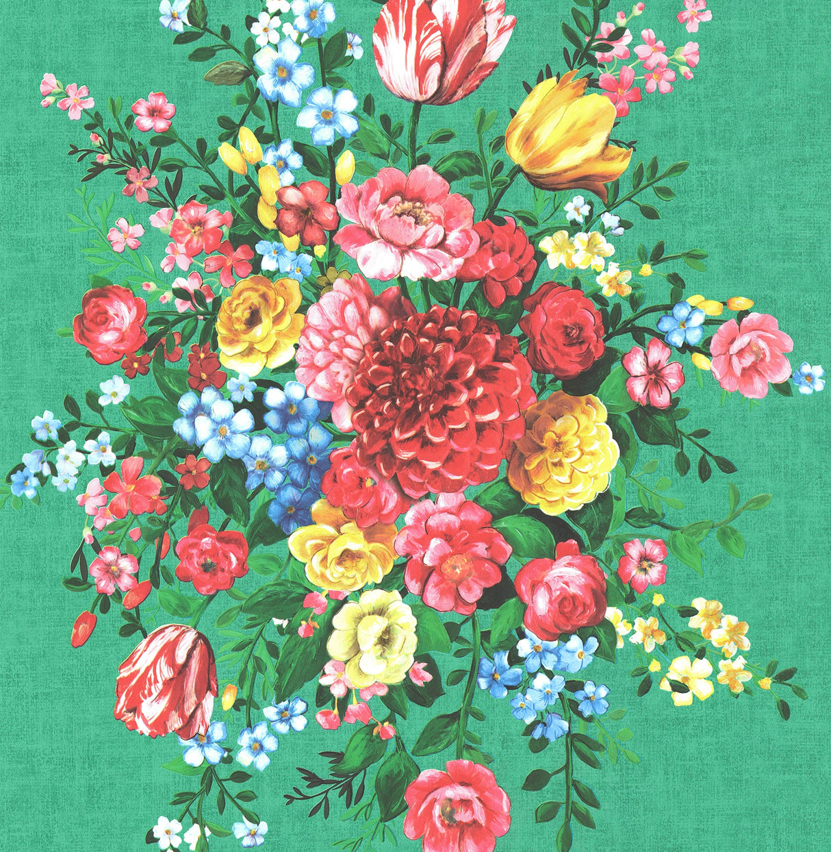 Eijffinger 341046 Ayaanle Green Dutch Painters Floral Wallpaper
