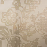 Eijffinger 341741 Sadira Brass Pixelated Modern Floral Wallpaper