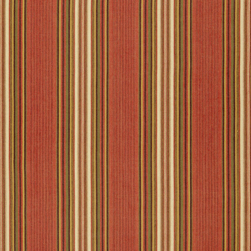 Schumacher Hamel Stripe Brick Fabric