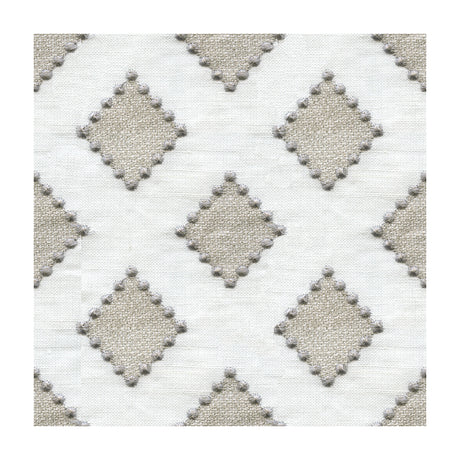 KRAVET BASICS 34267.1611.0 DIAMONDOTS LINEN Fabric - Eade's Wallpaper