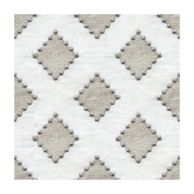 KRAVET BASICS 34267.1611.0 DIAMONDOTS LINEN Fabric - Eade's Wallpaper