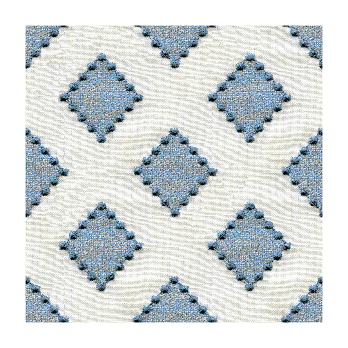 KRAVET BASICS 34267.516.0 DIAMONDOTS INDIGO Fabric - Eade's Wallpaper