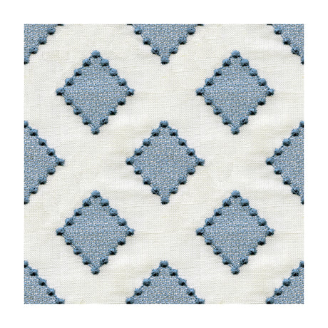 KRAVET BASICS 34267.516.0 DIAMONDOTS INDIGO Fabric - Eade's Wallpaper