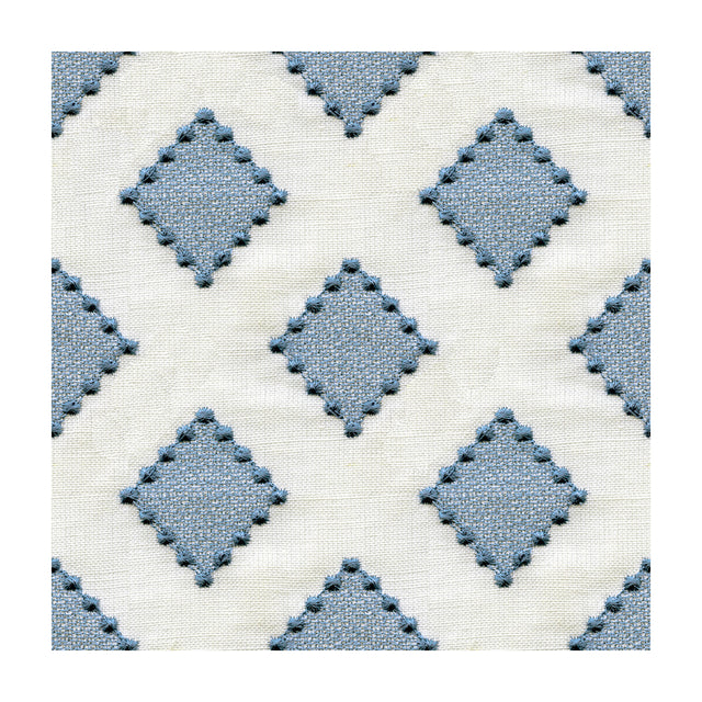 KRAVET BASICS 34267.516.0 DIAMONDOTS INDIGO Fabric - Eade's Wallpaper