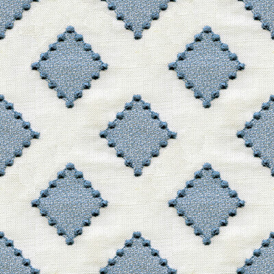 KRAVET BASICS 34267.516.0 DIAMONDOTS INDIGO Fabric - Eade's Wallpaper