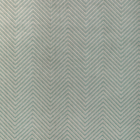 KRAVET BASICS 34272.35.0 ZIGANDZAG AQUA Fabric - Eade's Wallpaper