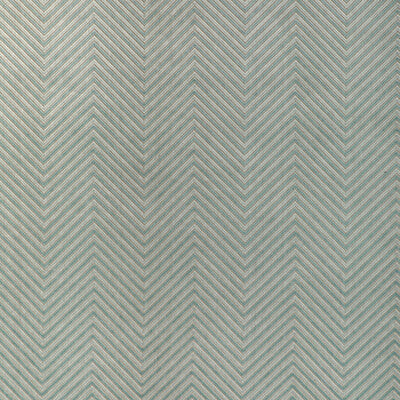 KRAVET BASICS 34272.35.0 ZIGANDZAG AQUA Fabric - Eade's Wallpaper