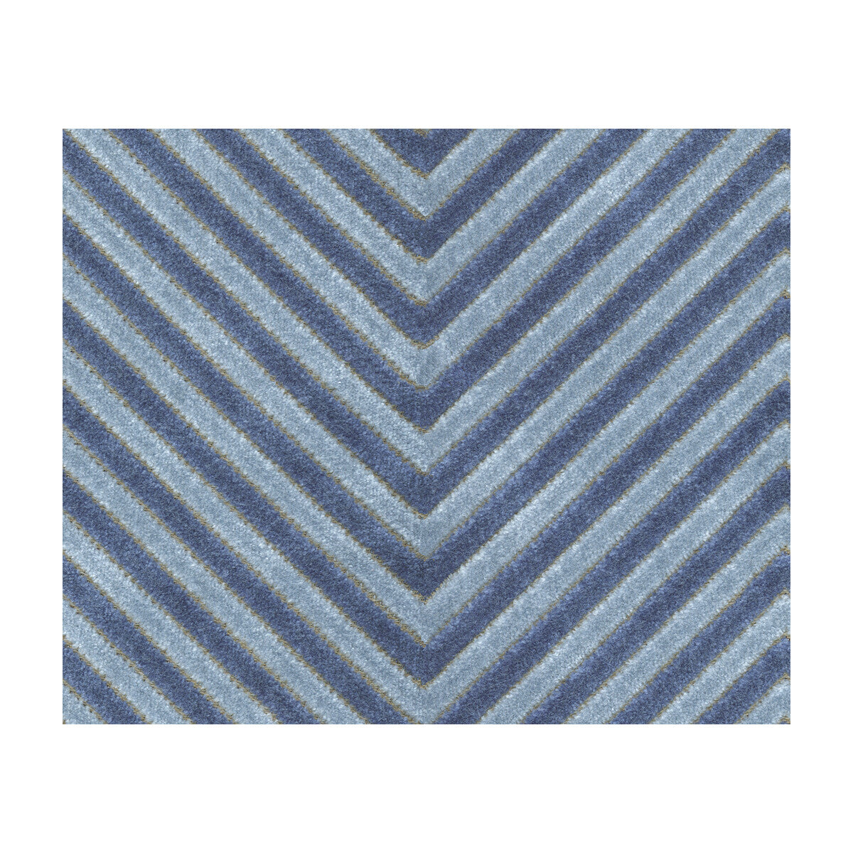 KRAVET BASICS 34272.515.0 ZIGANDZAG INDIGO Fabric - Eade's Wallpaper