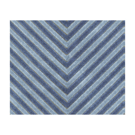 KRAVET BASICS 34272.515.0 ZIGANDZAG INDIGO Fabric - Eade's Wallpaper