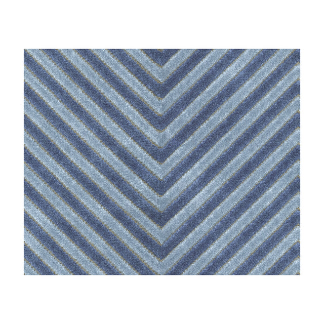 KRAVET BASICS 34272.515.0 ZIGANDZAG INDIGO Fabric - Eade's Wallpaper