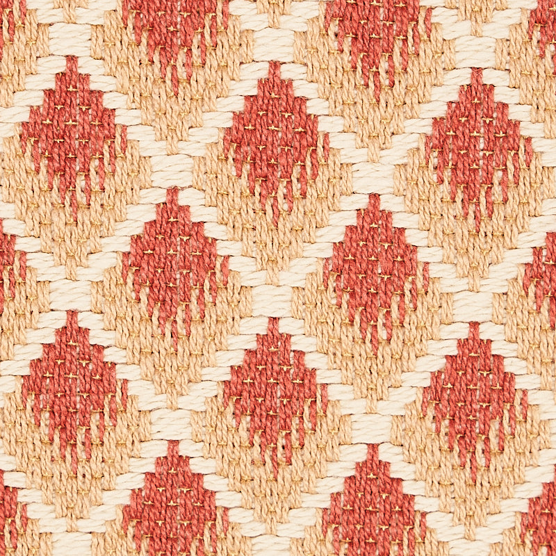 Schumacher 3434001 HAMMERICK DIAMOND in CLAY Fabric - ESSENT