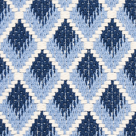 Schumacher 3434005 HAMMERICK DIAMOND in BLUE Fabric - ESSENT