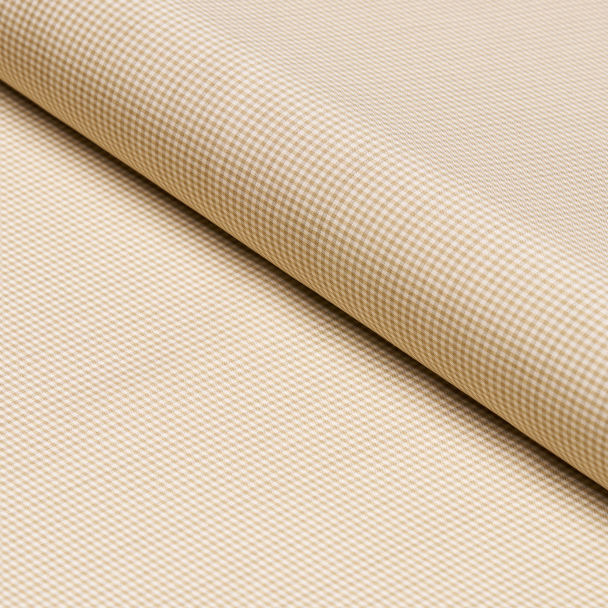 Schumacher Dalton Silk Gingham Cafe' Fabric