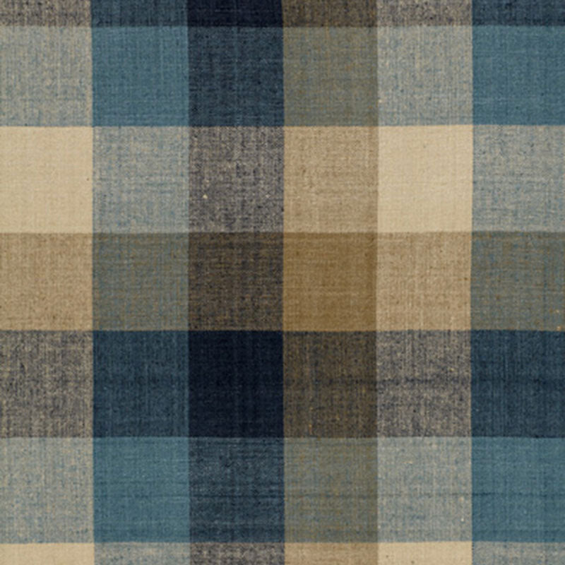 Schumacher Graylyn Plaid Indigo Fabric
